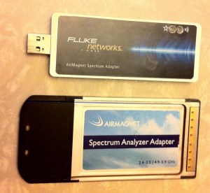 Old and new Spectrum Analyzer CardBus with Spectrum XT USB